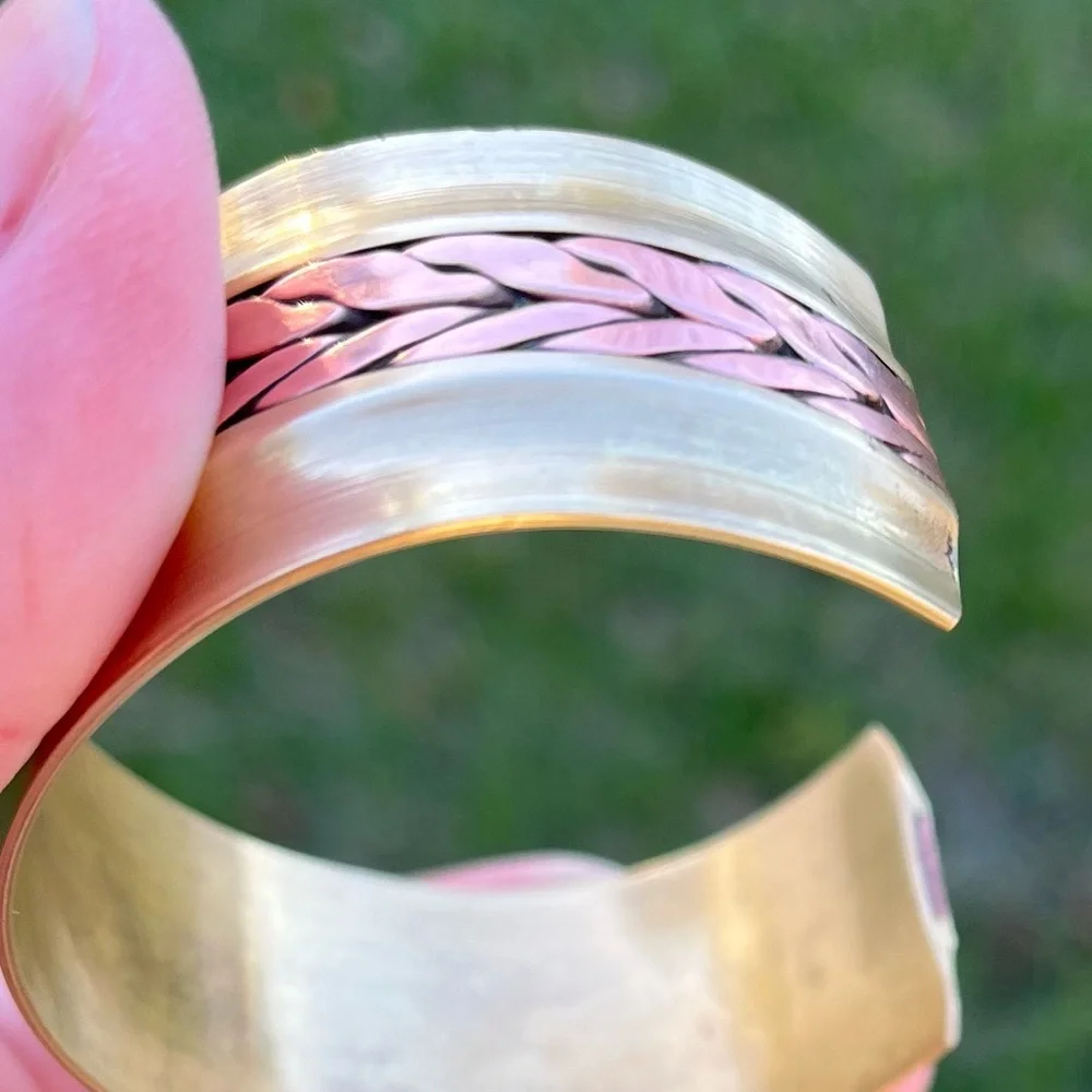 COPPER Wide Bangle/Cuff - Picture 3 of 14